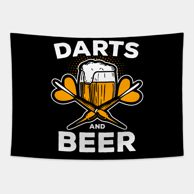 Darts and Beer Club Friends Team Players Gift Tapestry by MrTeee