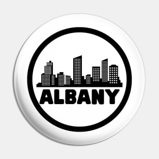 Life Is Better In Albany - Albany Skyline - Albany Tourism - Albany Skyline City Travel & Adventure Lover Pin