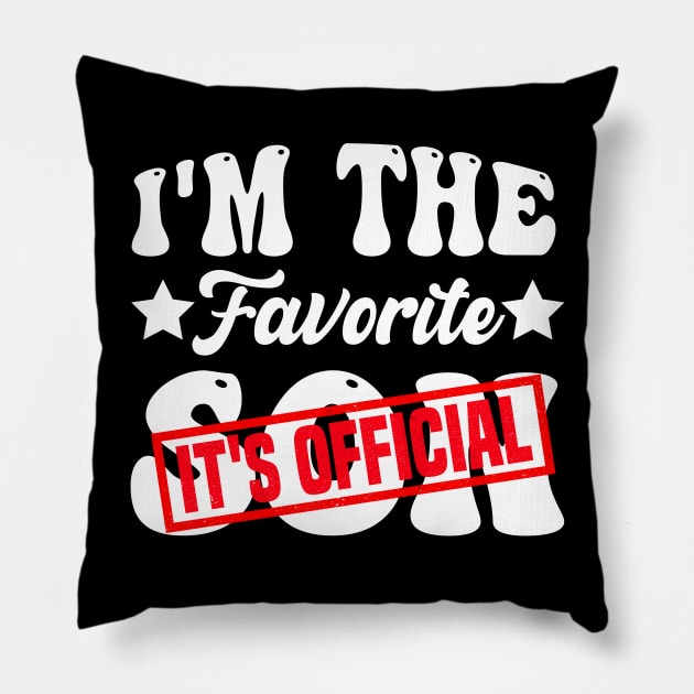 It's official i'm the favorite son, Favorite Son Pillow by Bourdia Mohemad