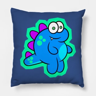 Blue Dinosaur Pillow