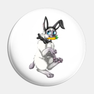 Bobtail BunnyCat: Lilac Point (Black) Pin