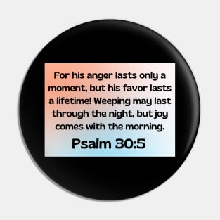 Bible Verse Psalm 30:5 Pin