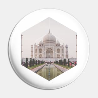 Taj Mahal India Geometric Photography Pin