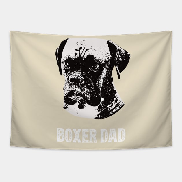 Boxer Dad Tapestry by DoggyStyles