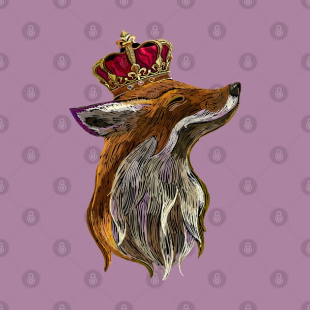 Royal fox by Rakos_merch