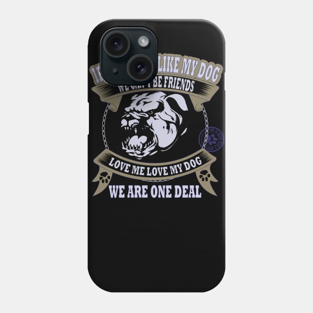 I Love My Dog Phone Case by rashiddidou