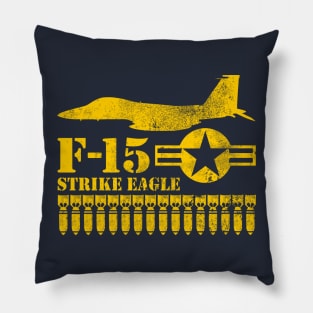 F-15 Strike Eagle (distressed) Pillow