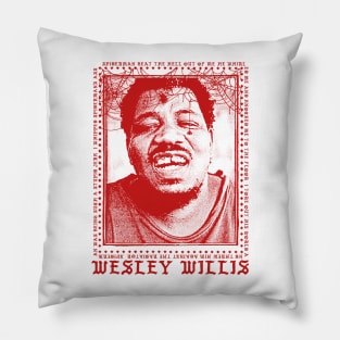 Wesley Willis /// Retro Style Fan Art Design Pillow