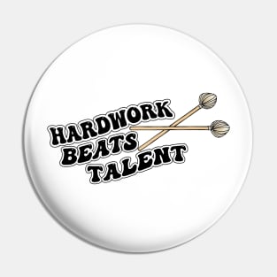 Talented Vibraphonist Playing Vibraphone Mallet Percussion Hardwork Beats Talent Pin