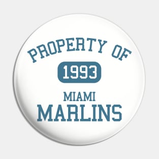 Property of Miami Marlins 1993 Pin