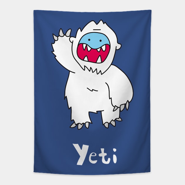 Yeti Tapestry by ptdoodles