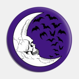 Halloween Moon Pin