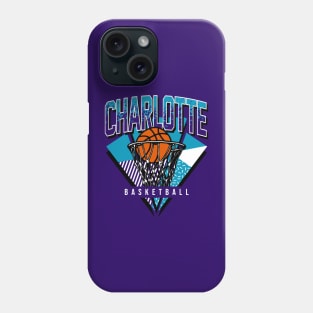 Charlotte Basketball 90s Throwback Phone Case