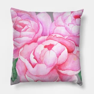 peony flowers Pillow