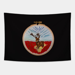 Canada Reindeer Tapestry