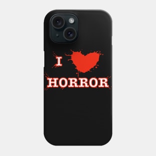 I Heart Horror Red Phone Case