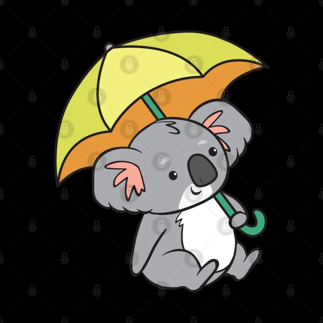 Koala - with umbrella by theanimaldude