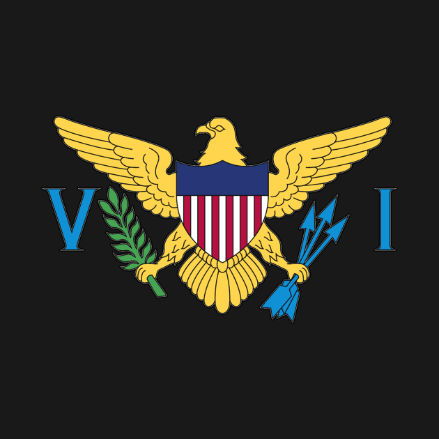 USVI FLAG - Virgin islands Flag Color - STT STX STJ by MOHAWK