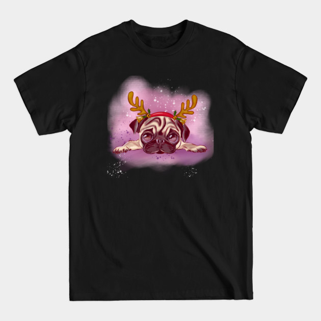 Disover Christmas Pug - Christmas Pug - T-Shirt