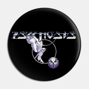 Retro Video Games Psygnosis Logo Pixellated Pin