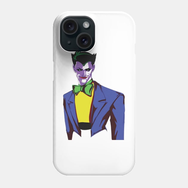 The Dot-Eyed Joker - Fan Art Phone Case by Branigan