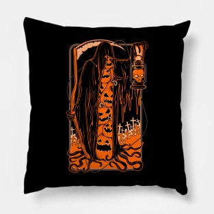 The Pumpkin Reaper Pillow