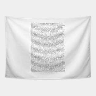 Bee Movie Script Tapestry