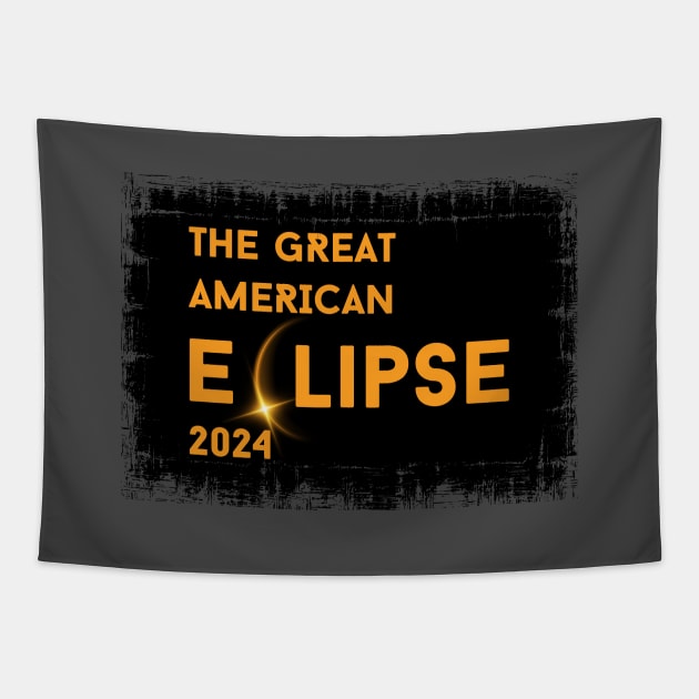 THE GREAT AMERICAN ECLIPSE 2024 Tapestry by WeirdFlex