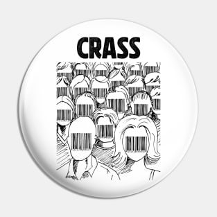 Barcode face Crass Pin