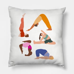 Rainbow Yogis Pillow