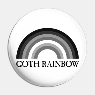 GOTH RAINBOW Pin