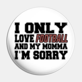 Gods Plan Football Pin