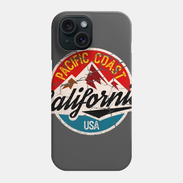 California badge distressed Phone Case by SpaceWiz95