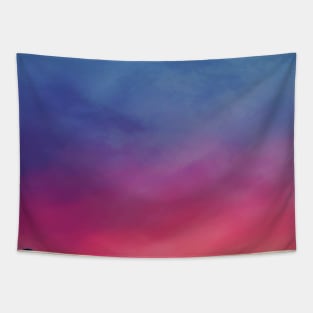 forest pink warm sky horizon Tapestry