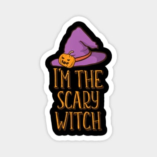 I'm the Scary Witch Halloween Matching Group Family Magnet