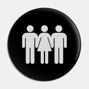 Throuple | Bisexual | Polyamory | Triad Pin