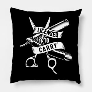 Licensed To Carry - Barber Pillow