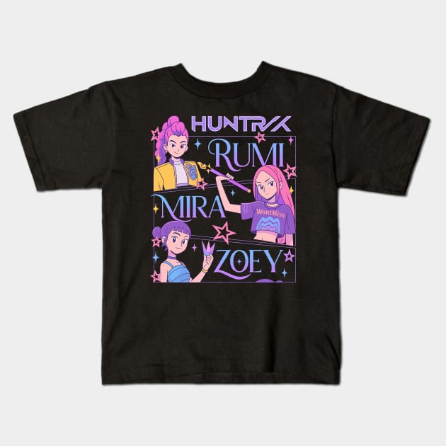 Huntrix Girls, Kpop Demon Hunters,  Huntrix, Huntrix Fan, Rumi Zoey Mira, Kpop Huntrix