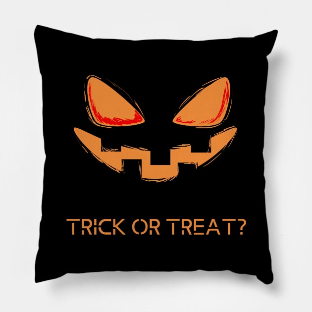 Trick or Treat? Pillow by Bob_ashrul