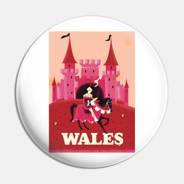 Wales Vintage Castle Pin by nickemporium1