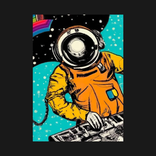 Astronaut DJ In Space by maxcode