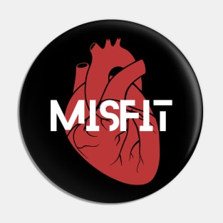 Misfit Heart Pin