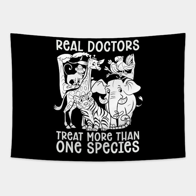 Veterinary Real Doctors Treat Animals Veterinarian Tapestry by T-Shirt.CONCEPTS