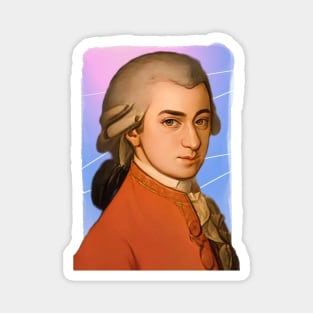 Classical composer Wolfgang Amadeus Mozart illustration Magnet