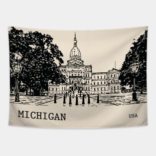 Michigan State USA Tapestry