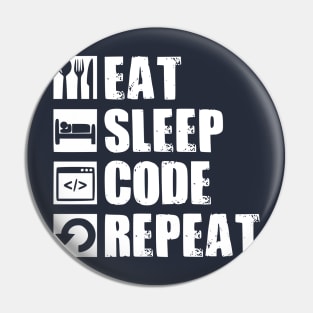 Eat Sleep Code Geek Computer Science Programmer Pin