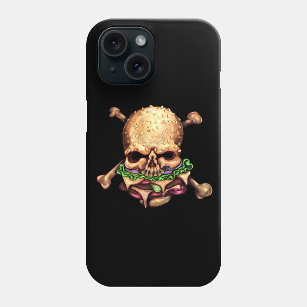 Hazardous Hamburger Phone Case by KikoeART