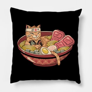 Ramen Meowster Pillow