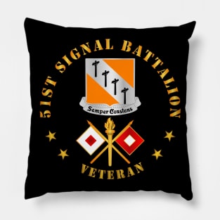 51st Signal Battalion - Veteran w DUI - Branch Pillow