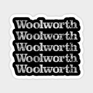 woolworth distressed vintage retro defunct store Magnet